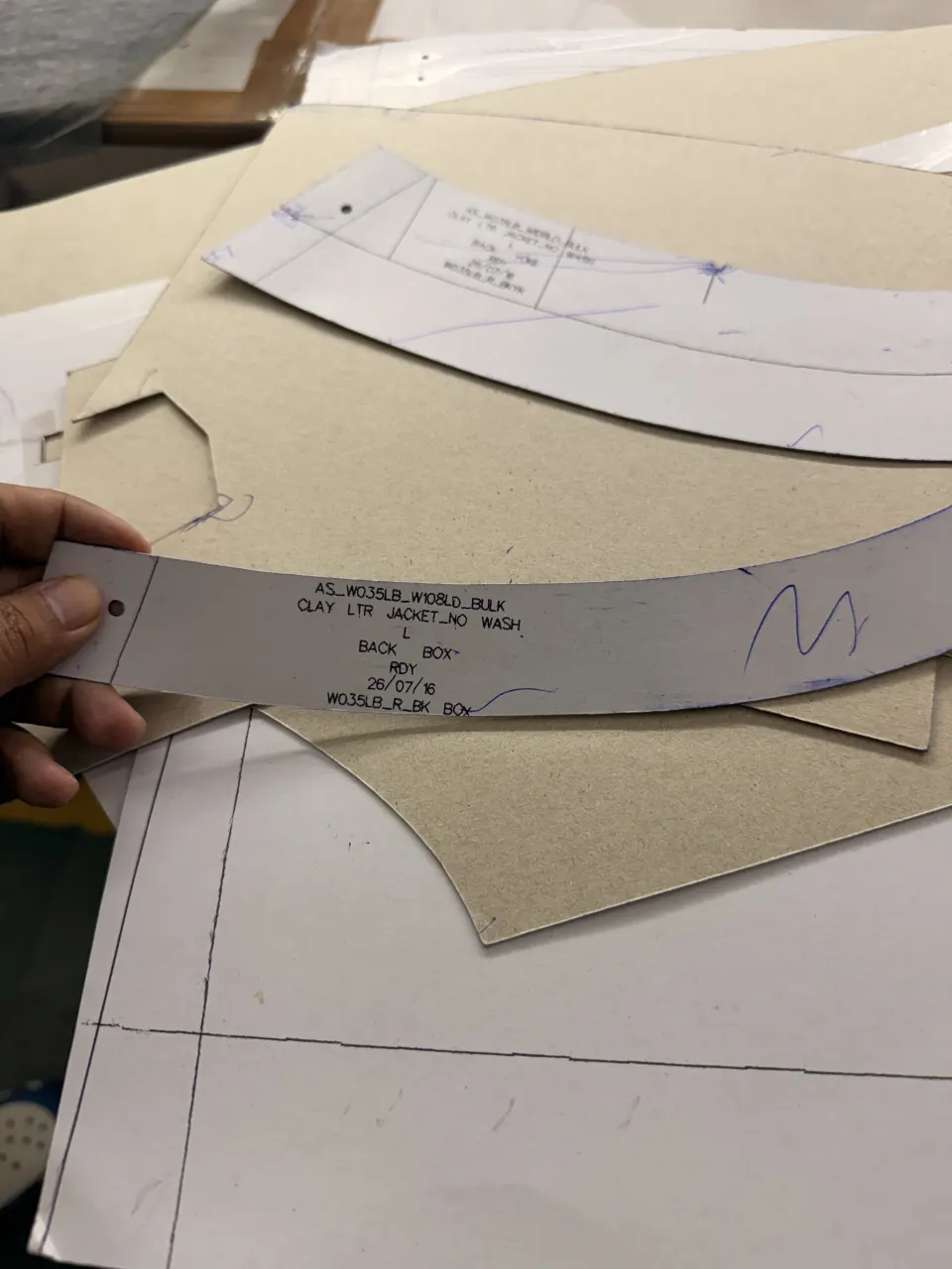 Hide Fashion paper patterns and garment development work.